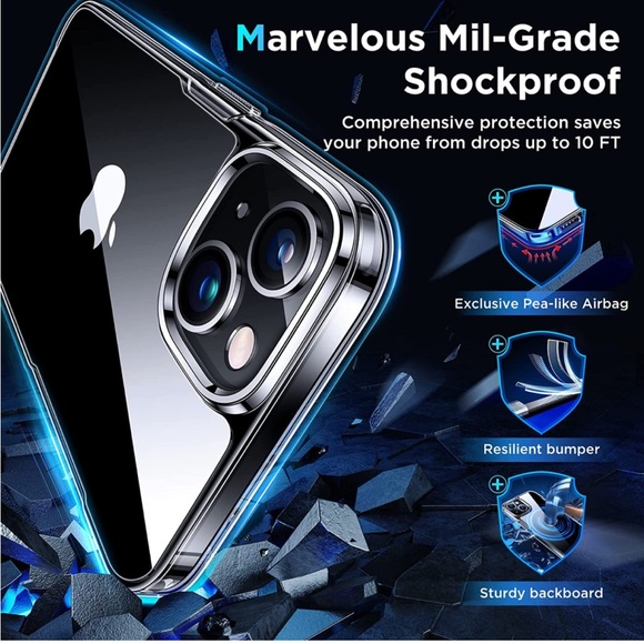 Simtect Ultra Clear Designed for iPhone 14 Case (6.1”) - Picture 4 of 7